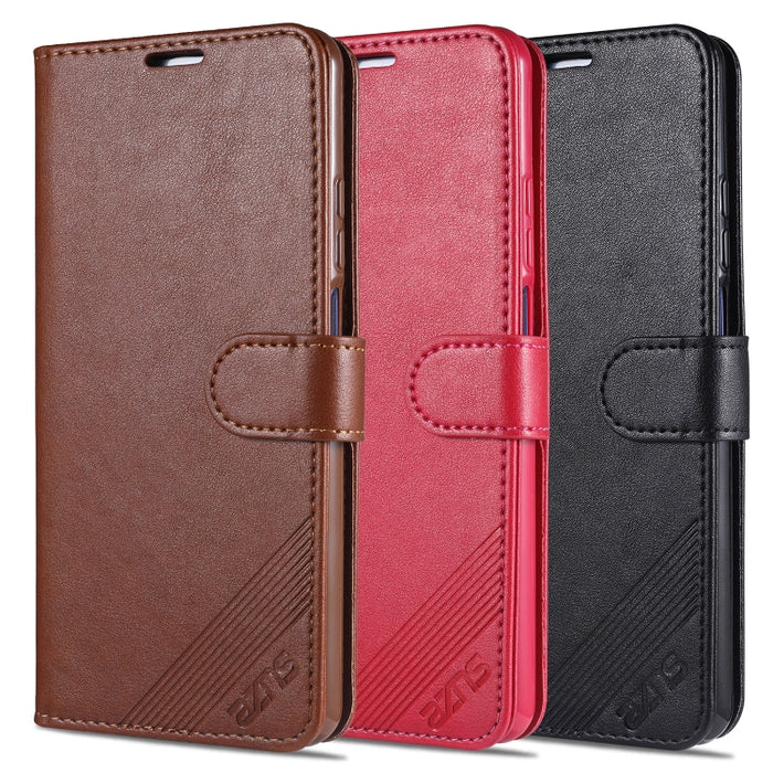 AZNS Estuche de cuero con tapa horizontal con textura de piel de oveja con soporte y ranuras para tarjetas y billetera, For Xiaomi Mi 10T Lite 5G
