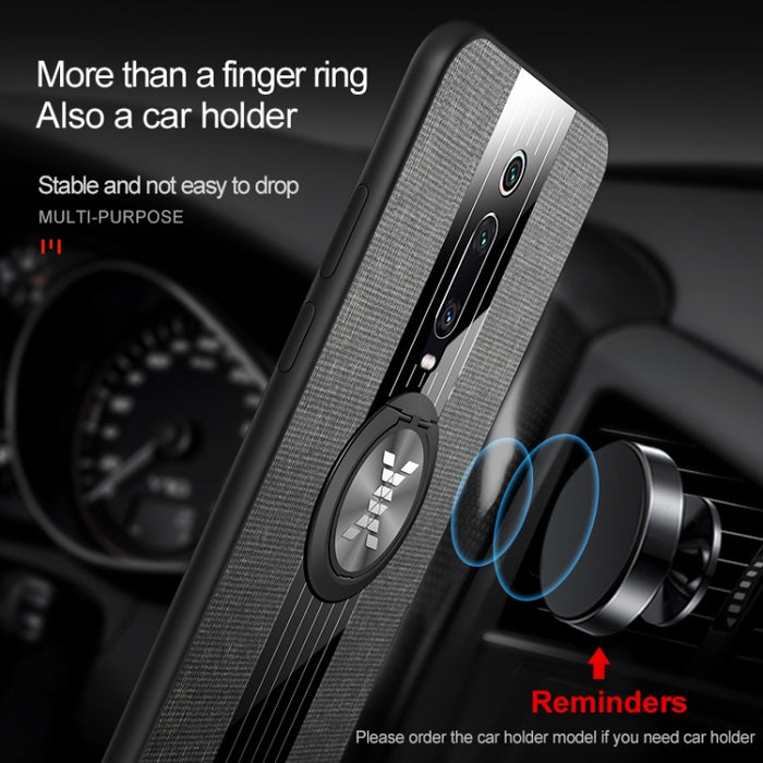 Funda protectora de TPU a prueba de golpes con textura de tela de costura XINLI con soporte para anillo, For Xiaomi Redmi 7, For Xiaomi Mi 9T / Redmi K20, For Xiaomi Redmi Note 5, For Xiaomi Redmi Note 7, For Xiaomi Redmi 5 Plus, For Xiaomi Redmi Note ...