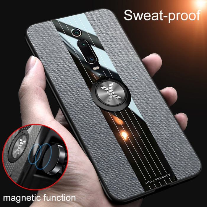 Funda protectora de TPU a prueba de golpes con textura de tela de costura XINLI con soporte para anillo, For Xiaomi Redmi 7, For Xiaomi Mi 9T / Redmi K20, For Xiaomi Redmi Note 5, For Xiaomi Redmi Note 7, For Xiaomi Redmi 5 Plus, For Xiaomi Redmi Note ...