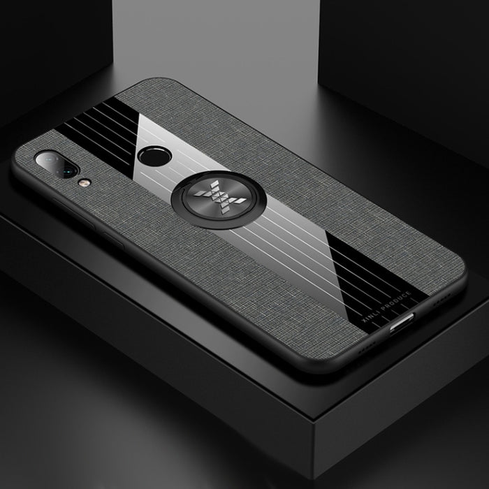 Funda protectora de TPU a prueba de golpes con textura de tela de costura XINLI con soporte para anillo, For Xiaomi Redmi 7, For Xiaomi Mi 9T / Redmi K20, For Xiaomi Redmi Note 5, For Xiaomi Redmi Note 7, For Xiaomi Redmi 5 Plus, For Xiaomi Redmi Note ...