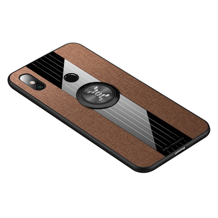 Funda protectora de TPU a prueba de golpes con textura de tela de costura XINLI con soporte para anillo, For Xiaomi Redmi 7, For Xiaomi Mi 9T / Redmi K20, For Xiaomi Redmi Note 5, For Xiaomi Redmi Note 7, For Xiaomi Redmi 5 Plus, For Xiaomi Redmi Note ...