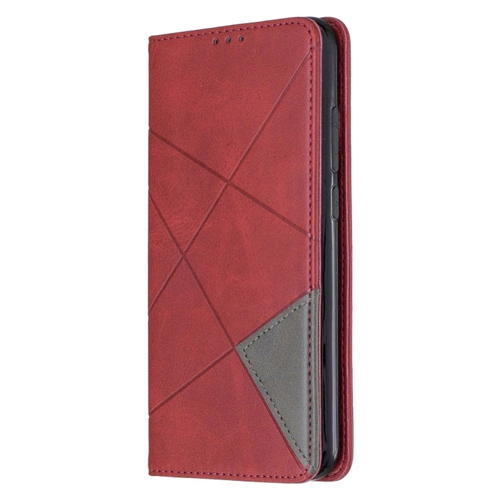 Estuche de cuero magnético con tapa horizontal con textura de rombos con soporte y ranuras para tarjetas, For Xiaomi Redmi Note 8, For Xiaomi Redmi Note 8 Pro