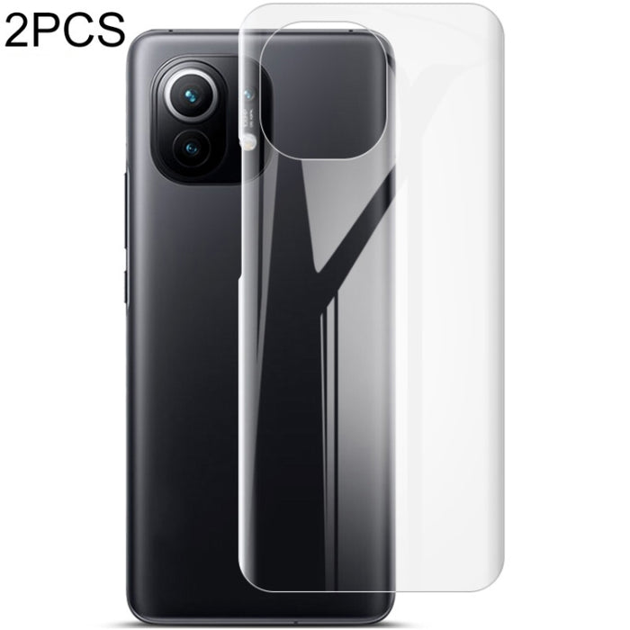 2 uds IMAK 0,15mm Protector de pantalla completa curvado película de hidrogel Protector trasero, For Samsung Galaxy S21 5G, For Samsung Galaxy S21 Plus 5G, For Samsung Galaxy S21 Ultra 5G, For Xiaomi Mi 11 5G