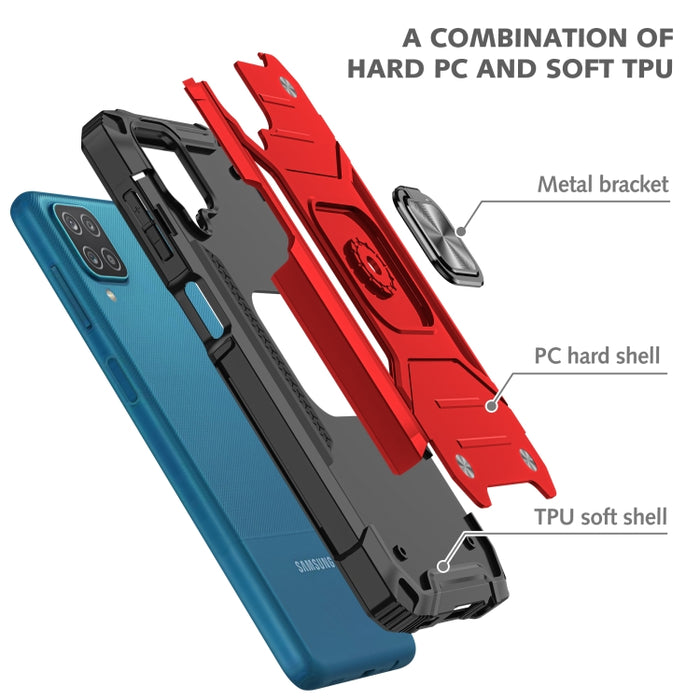 Armadura magnética a prueba de golpes TPU + PC con soporte de anillo de metal, For Samsung Galaxy A32 5G, For Xiaomi Mi 10T Lite 5G, For Samsung Galaxy A12, For Xiaomi Mi 10T Pro 5G, For Samsung Galaxy M31s, For Xiaomi Poco M3, For Samsung Galaxy M51  ...