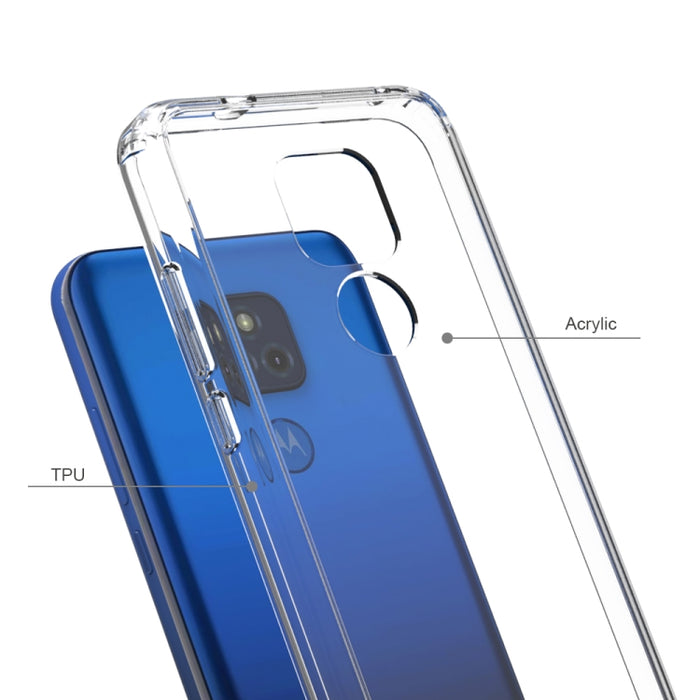 TPU a prueba de golpes a prueba de arañazos + funda protectora acrílica, For Motorola Moto G Play (2021), For Motorola Moto G Power (2021), For Motorola Moto One 5G Ace, For Xiaomi Redmi Note 9T