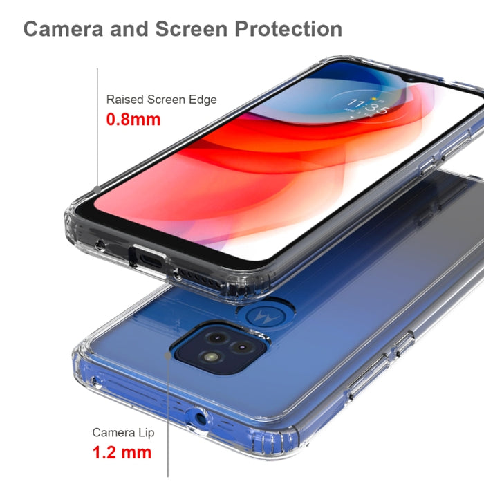 TPU a prueba de golpes a prueba de arañazos + funda protectora acrílica, For Motorola Moto G Play (2021), For Motorola Moto G Power (2021), For Motorola Moto One 5G Ace, For Xiaomi Redmi Note 9T