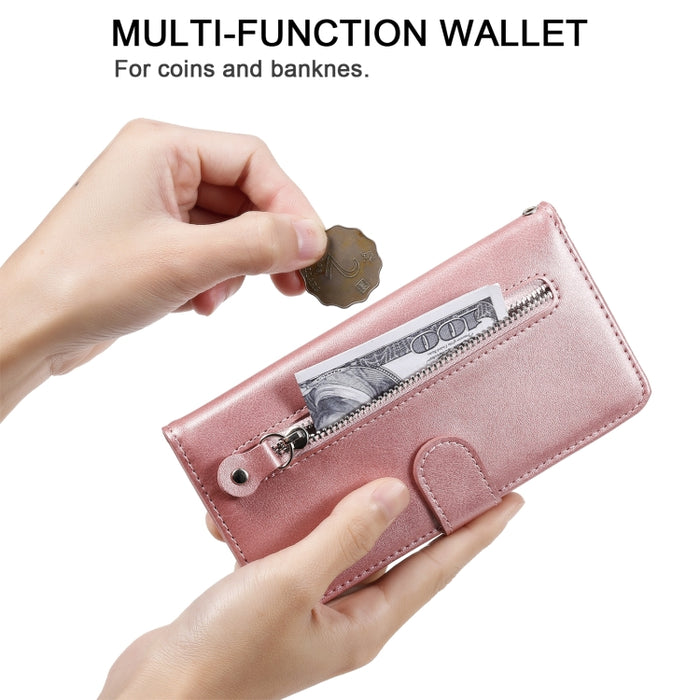 Para Xiaomi Redmi Note 9 5G (versión CN) / Note 9T 5G Estuche de cuero con tapa horizontal con cremallera y textura de becerro a la moda con soporte, ranuras para tarjetas y billetera, For Xiaomi Redmi Note 9 5G (CN Version)
