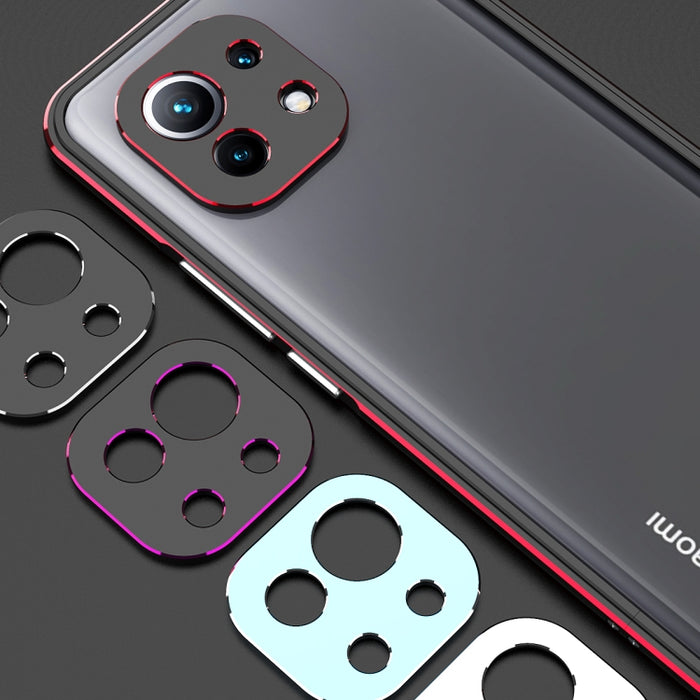 Protector de lente de la serie Aurora + estuche protector con marco de metal, For Xiaomi Mi 11