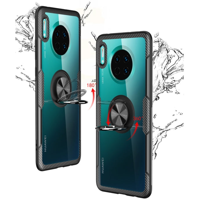 Funda protectora a prueba de golpes de TPU + acrílico con soporte de anillo de metal, For Huawei Mate 30, For Huawei Mate 30 Pro, For Xiaomi Redmi Note 8, For Xiaomi Redmi Note 8 Pro