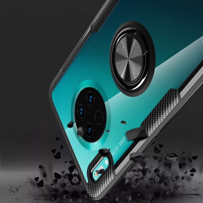 Funda protectora a prueba de golpes de TPU + acrílico con soporte de anillo de metal, For Huawei Mate 30, For Huawei Mate 30 Pro, For Xiaomi Redmi Note 8, For Xiaomi Redmi Note 8 Pro