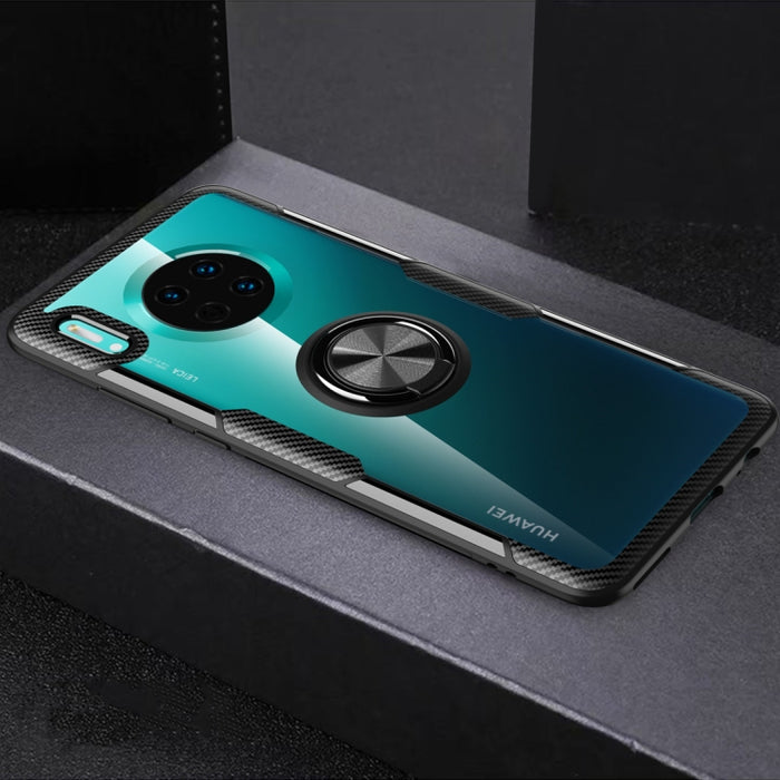 Funda protectora a prueba de golpes de TPU + acrílico con soporte de anillo de metal, For Huawei Mate 30, For Huawei Mate 30 Pro, For Xiaomi Redmi Note 8, For Xiaomi Redmi Note 8 Pro