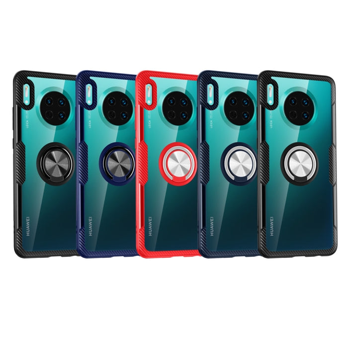 Funda protectora a prueba de golpes de TPU + acrílico con soporte de anillo de metal, For Huawei Mate 30, For Huawei Mate 30 Pro, For Xiaomi Redmi Note 8, For Xiaomi Redmi Note 8 Pro
