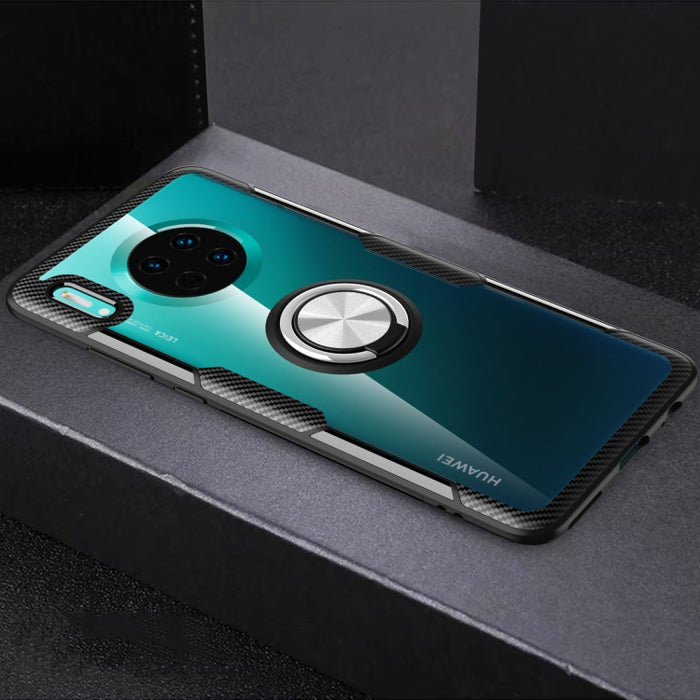 Funda protectora a prueba de golpes de TPU + acrílico con soporte de anillo de metal, For Huawei Mate 30, For Huawei Mate 30 Pro, For Xiaomi Redmi Note 8, For Xiaomi Redmi Note 8 Pro