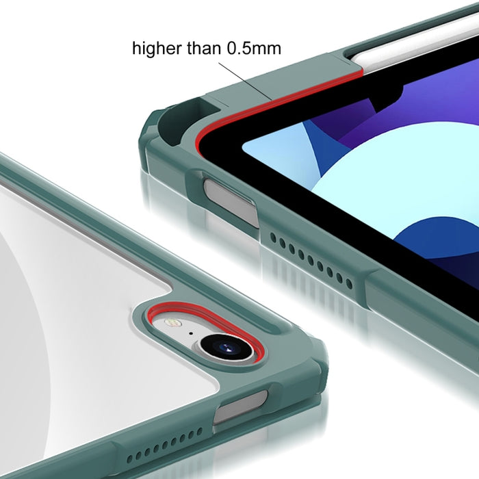 Mutural Pinyue Series PC + TPU Funda de cuero con tapa horizontal con soporte y ranura para bolígrafo y función de reposo / activación para iPad Air (2020) 10.9
