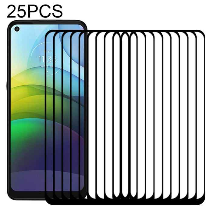 Película de vidrio templado de pantalla completa con pegamento completo de 25 piezas, For vivo Y20A (25 PCS), For OPPO Reno5 K (25 PCS), For Motorola Moto G9 Power (25 PCS), For Samsung Galaxy A02 (25 PCS), For Xiaomi Redmi K40 (25 PCS)                ...