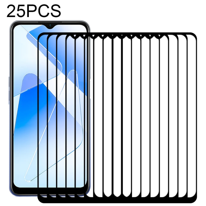 Película de vidrio templado de pantalla completa con pegamento completo de 25 piezas, For vivo Y20A (25 PCS), For OPPO Reno5 K (25 PCS), For Motorola Moto G9 Power (25 PCS), For Samsung Galaxy A02 (25 PCS), For Xiaomi Redmi K40 (25 PCS)                ...