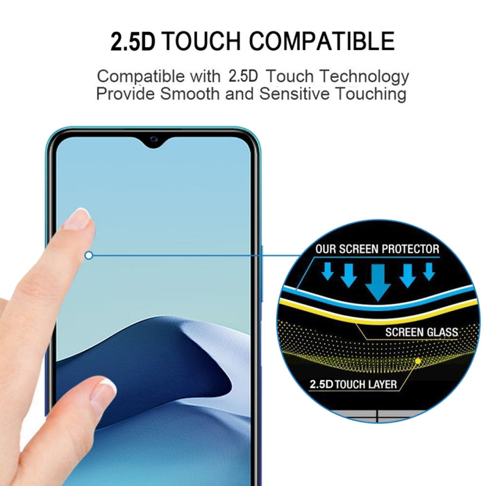 Película de vidrio templado de pantalla completa con pegamento completo de 25 piezas, For vivo Y20A (25 PCS), For OPPO Reno5 K (25 PCS), For Motorola Moto G9 Power (25 PCS), For Samsung Galaxy A02 (25 PCS), For Xiaomi Redmi K40 (25 PCS)                ...