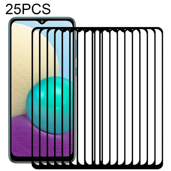 Película de vidrio templado de pantalla completa con pegamento completo de 25 piezas, For vivo Y20A (25 PCS), For OPPO Reno5 K (25 PCS), For Motorola Moto G9 Power (25 PCS), For Samsung Galaxy A02 (25 PCS), For Xiaomi Redmi K40 (25 PCS)                ...