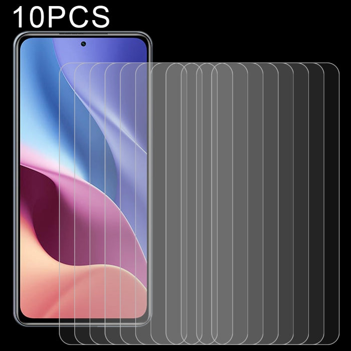 10 PCS 0.26mm 9H Dureza superficial 2.5D Película de pantalla no completa de vidrio templado a prueba de explosiones, For Xiaomi Redmi K40 Pro (10 PCS), For OPPO A55 5G (10 PCS), For Samsung Galaxy A02 (10 PCS)