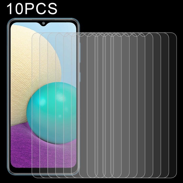 10 PCS 0.26mm 9H Dureza superficial 2.5D Película de pantalla no completa de vidrio templado a prueba de explosiones, For Xiaomi Redmi K40 Pro (10 PCS), For OPPO A55 5G (10 PCS), For Samsung Galaxy A02 (10 PCS)