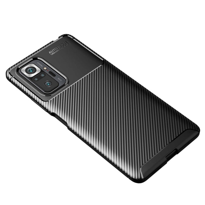 Funda de TPU a prueba de golpes con textura de fibra de carbono, For OPPO Realme C20, For Xiaomi Redmi Note 10 Pro