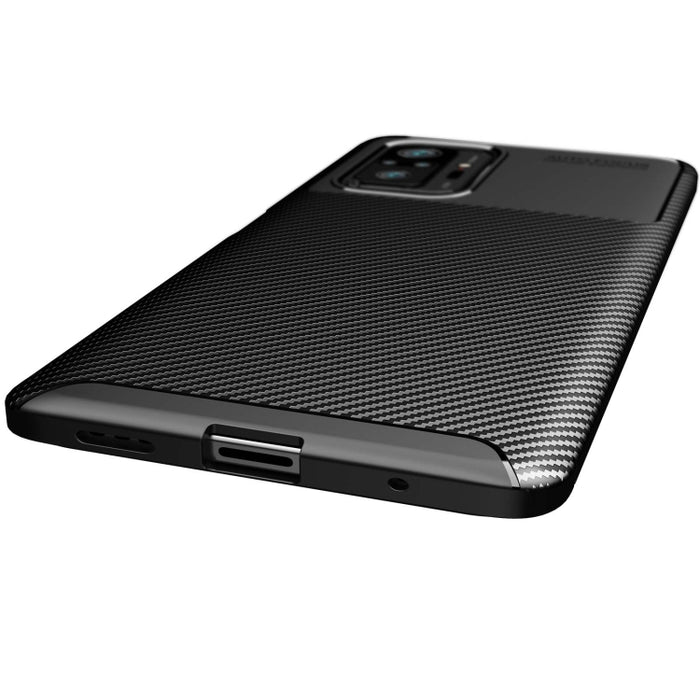 Funda de TPU a prueba de golpes con textura de fibra de carbono, For OPPO Realme C20, For Xiaomi Redmi Note 10 Pro