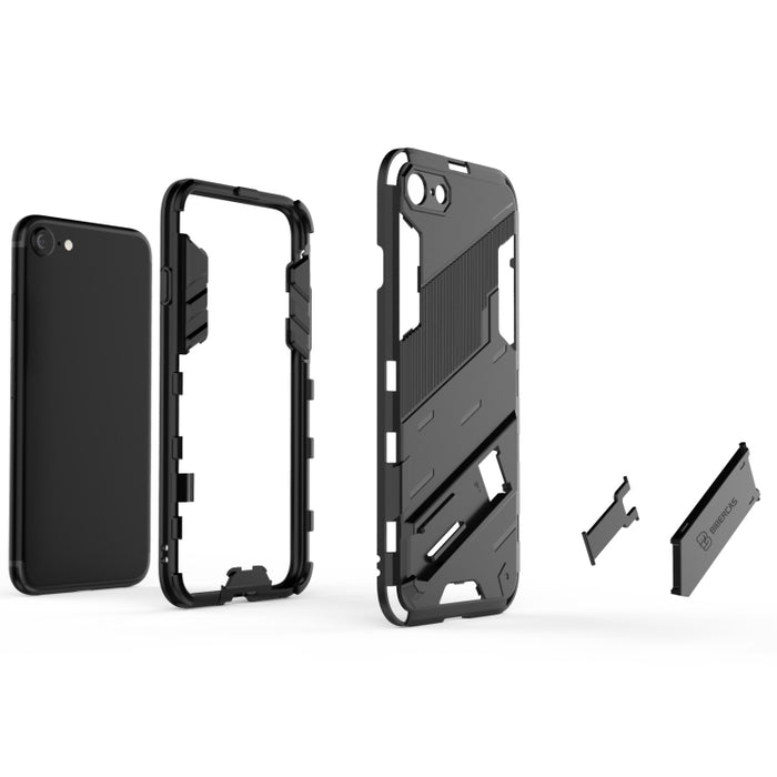 Punk Armor 2 en 1 PC + TPU Estuche a prueba de golpes con soporte invisible