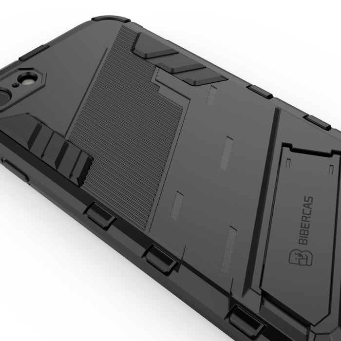 Punk Armor 2 en 1 PC + TPU Estuche a prueba de golpes con soporte invisible