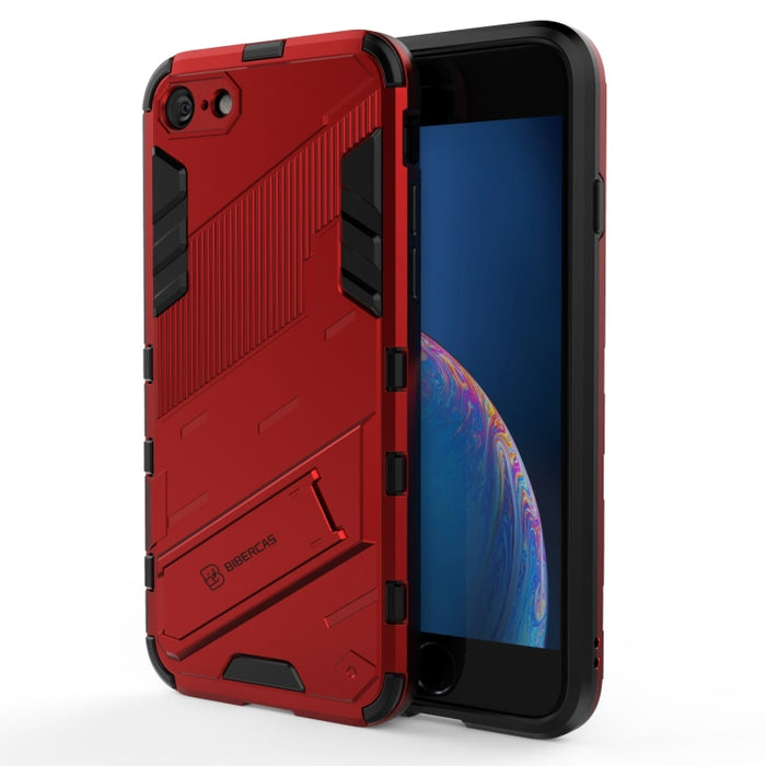 Punk Armor 2 en 1 PC + TPU Estuche a prueba de golpes con soporte invisible