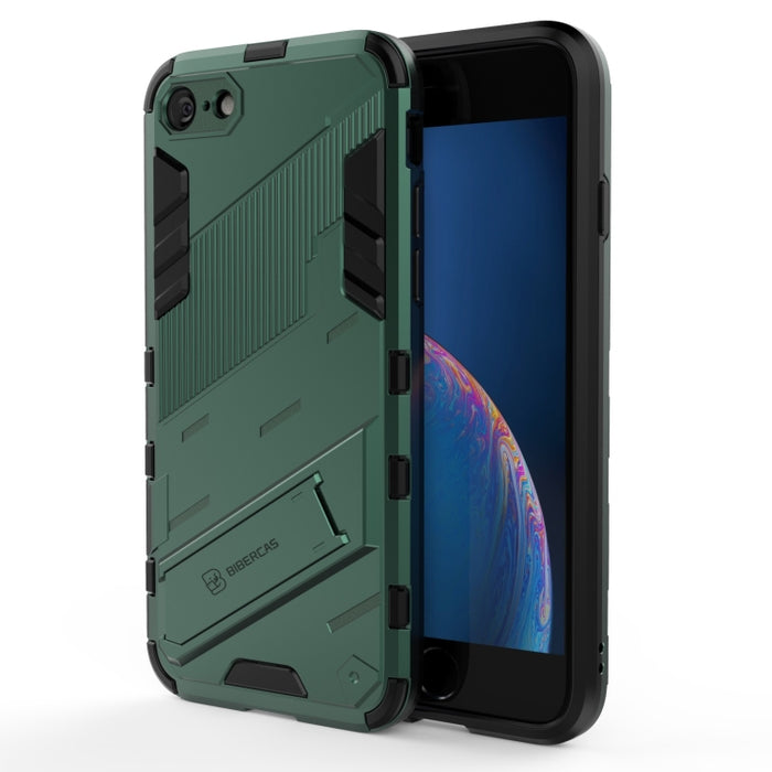Punk Armor 2 en 1 PC + TPU Estuche a prueba de golpes con soporte invisible