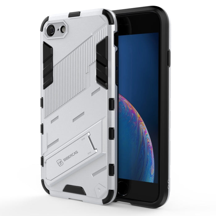 Punk Armor 2 en 1 PC + TPU Estuche a prueba de golpes con soporte invisible