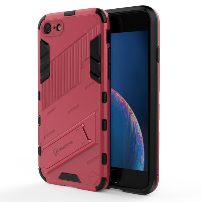 Punk Armor 2 en 1 PC + TPU Estuche a prueba de golpes con soporte invisible