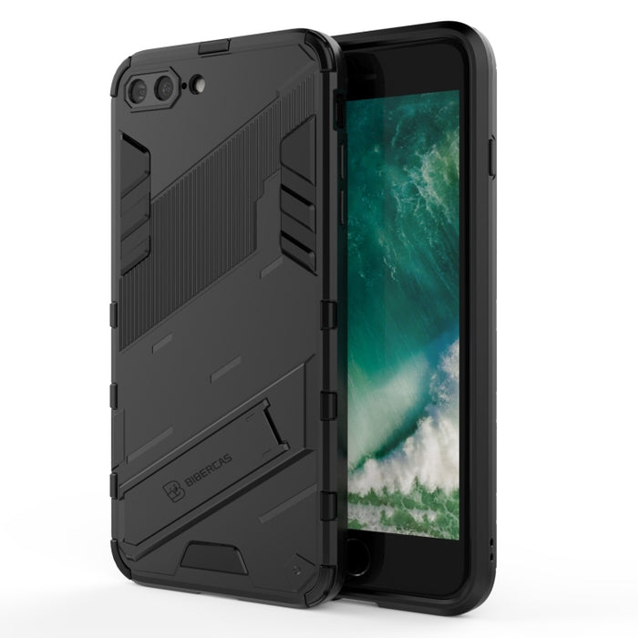 Punk Armor 2 en 1 PC + TPU Estuche a prueba de golpes con soporte invisible