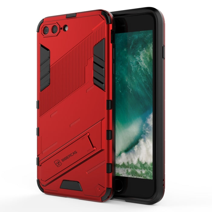 Punk Armor 2 en 1 PC + TPU Estuche a prueba de golpes con soporte invisible