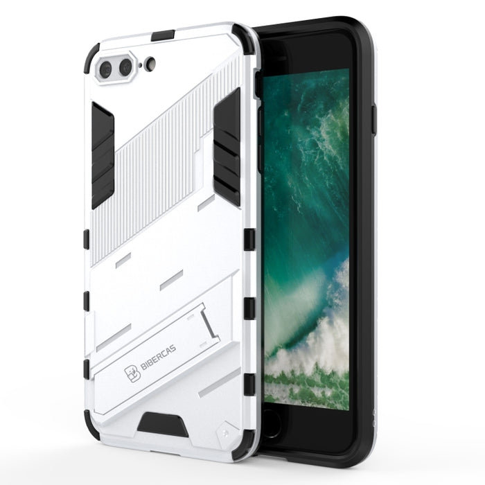 Punk Armor 2 en 1 PC + TPU Estuche a prueba de golpes con soporte invisible
