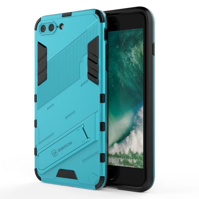 Punk Armor 2 en 1 PC + TPU Estuche a prueba de golpes con soporte invisible