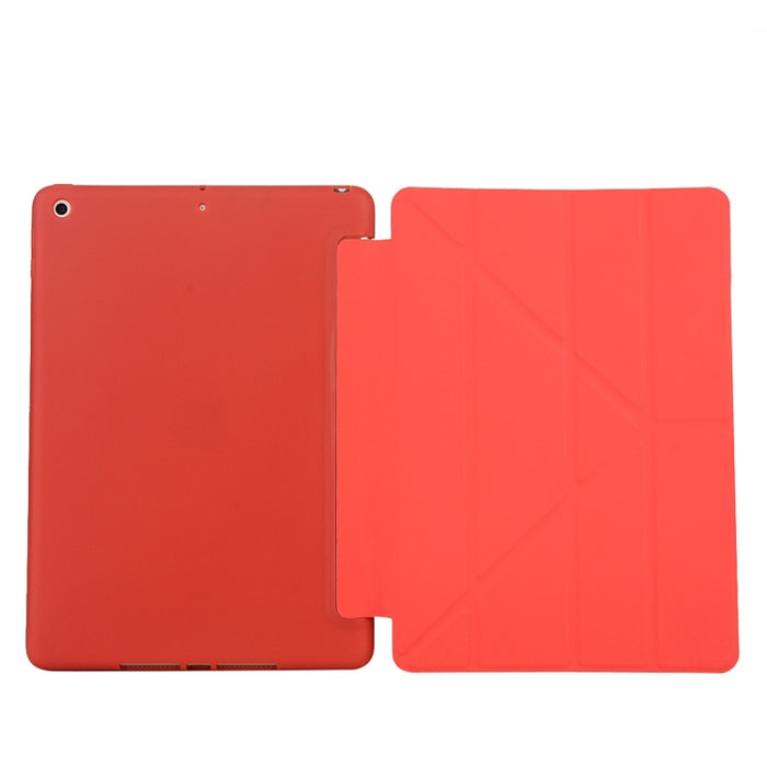 Para iPad 10.2 pulgadas TPU Deformación horizontal Flip Funda de cuero con soporte