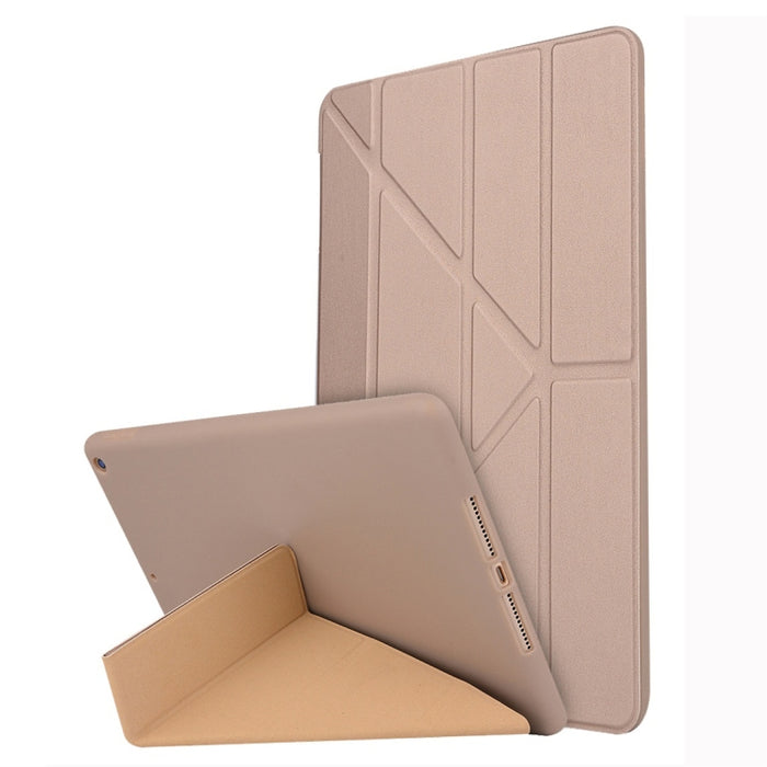 Para iPad 10.2 pulgadas TPU Deformación horizontal Flip Funda de cuero con soporte