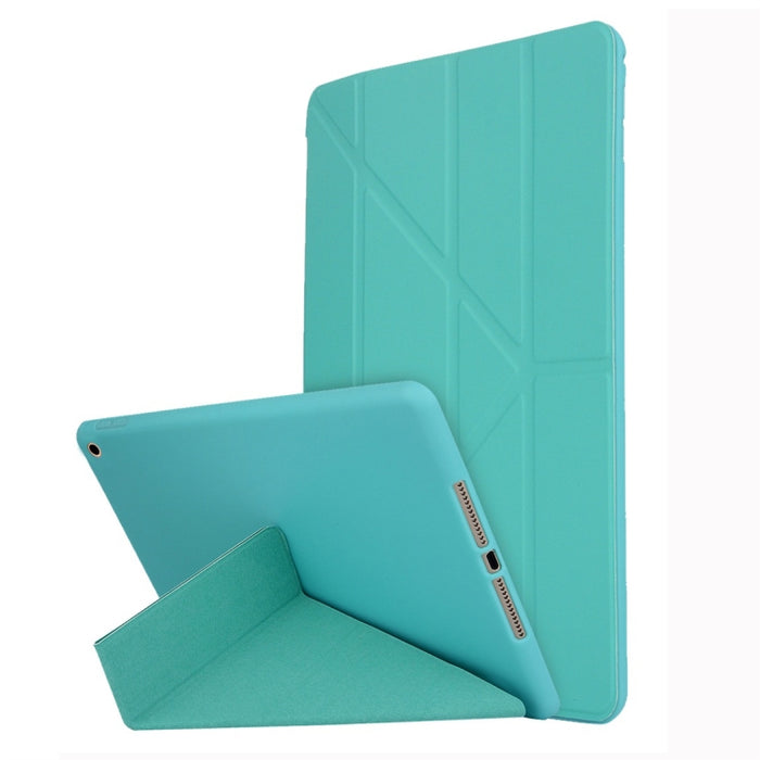Para iPad 10.2 pulgadas TPU Deformación horizontal Flip Funda de cuero con soporte