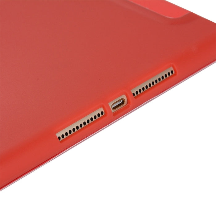Para iPad 10.2 pulgadas TPU Funda de cuero con tapa horizontal, con soporte de tres pliegues