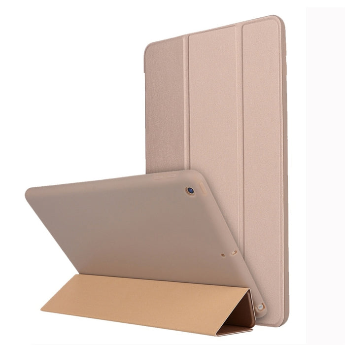 Para iPad 10.2 pulgadas TPU Funda de cuero con tapa horizontal, con soporte de tres pliegues