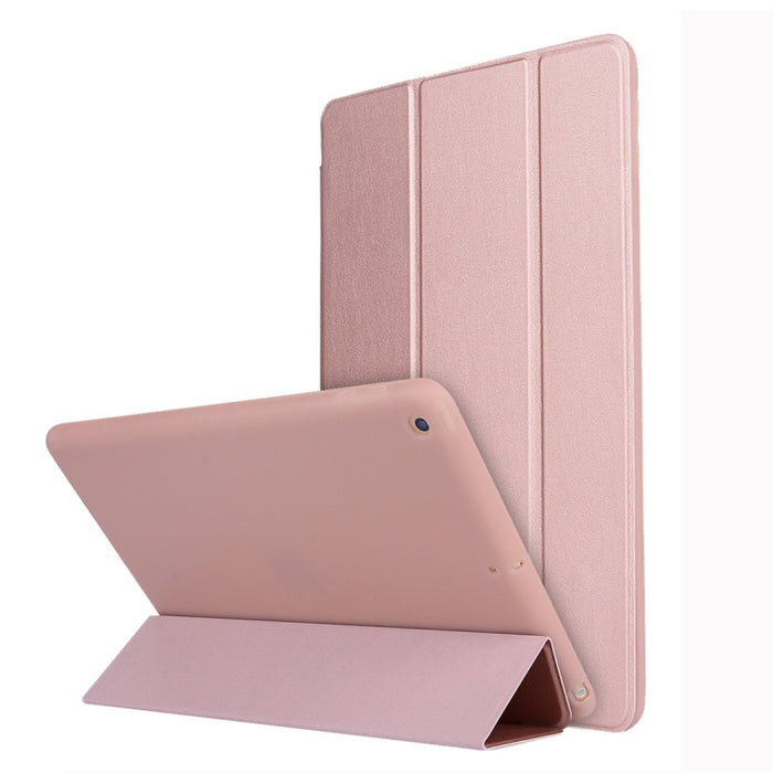 Para iPad 10.2 pulgadas TPU Funda de cuero con tapa horizontal, con soporte de tres pliegues