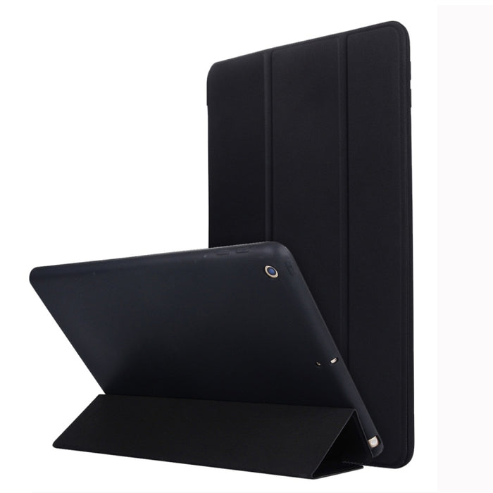 Para iPad 10.2 pulgadas TPU Funda de cuero con tapa horizontal, con soporte de tres pliegues