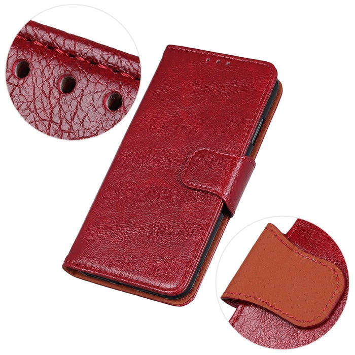 Estuche de cuero con tapa horizontal con textura de napa con soporte y ranuras para tarjetas y billetera, For Xiaomi Redmi K40, For Xiaomi Redmi K40 Pro, For Google Pixel 5A 5G