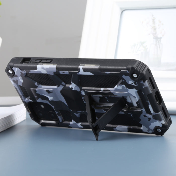Camuflaje Armadura a prueba de golpes TPU + PC Estuche protector magnético con soporte, For iPhone 11, For iPhone 11 Pro, For iPhone 11 Pro Max