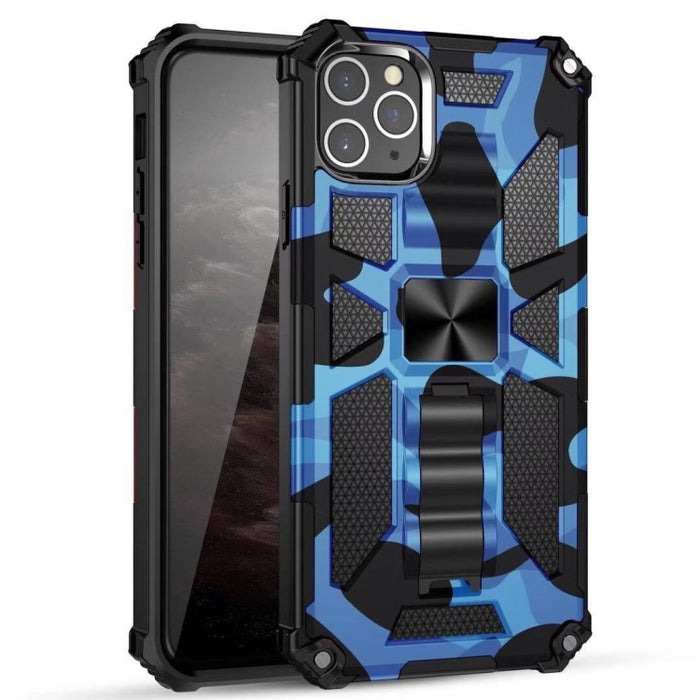 Camuflaje Armadura a prueba de golpes TPU + PC Estuche protector magnético con soporte, For iPhone 11, For iPhone 11 Pro, For iPhone 11 Pro Max