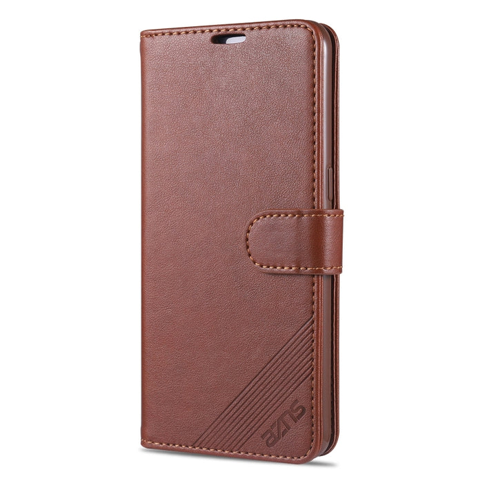 AZNS Estuche de cuero con tapa horizontal con textura de becerro magnético con ranuras para tarjetas y soporte y billetera, For OPPO Reno5 4G, For Xiaomi Mi 11
