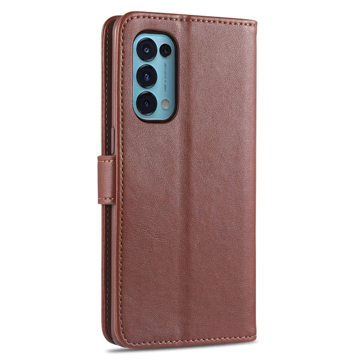 AZNS Estuche de cuero con tapa horizontal con textura de becerro magnético con ranuras para tarjetas y soporte y billetera, For OPPO Reno5 4G, For Xiaomi Mi 11