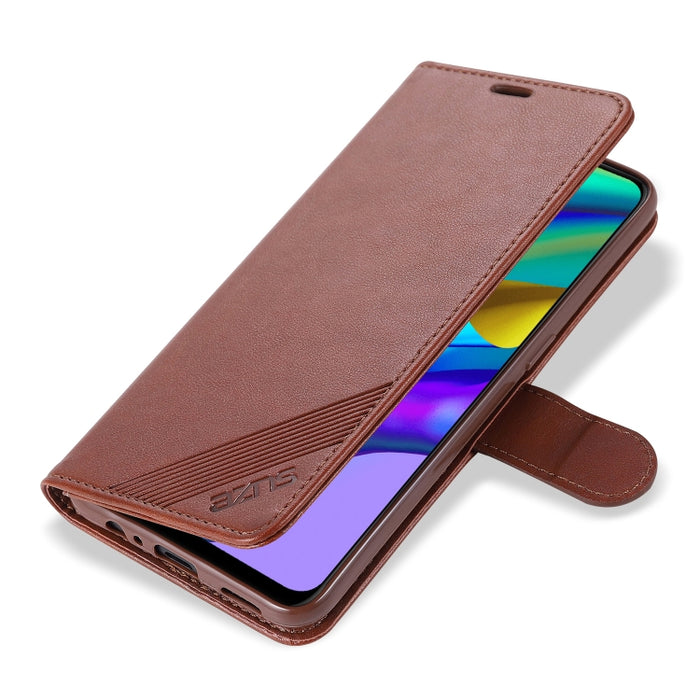 AZNS Estuche de cuero con tapa horizontal con textura de becerro magnético con ranuras para tarjetas y soporte y billetera, For OPPO Reno5 4G, For Xiaomi Mi 11