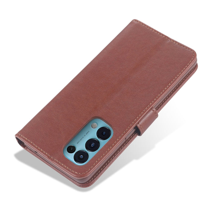 AZNS Estuche de cuero con tapa horizontal con textura de becerro magnético con ranuras para tarjetas y soporte y billetera, For OPPO Reno5 4G, For Xiaomi Mi 11